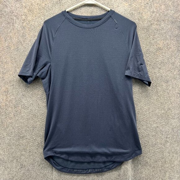 Lululemon Shirt Mens Small Blue Metal Vent Tech Athletic Performance Activewear - Picture 1 of 12
